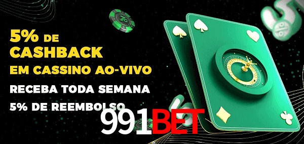 Promoções do cassino ao Vivo 991Bet